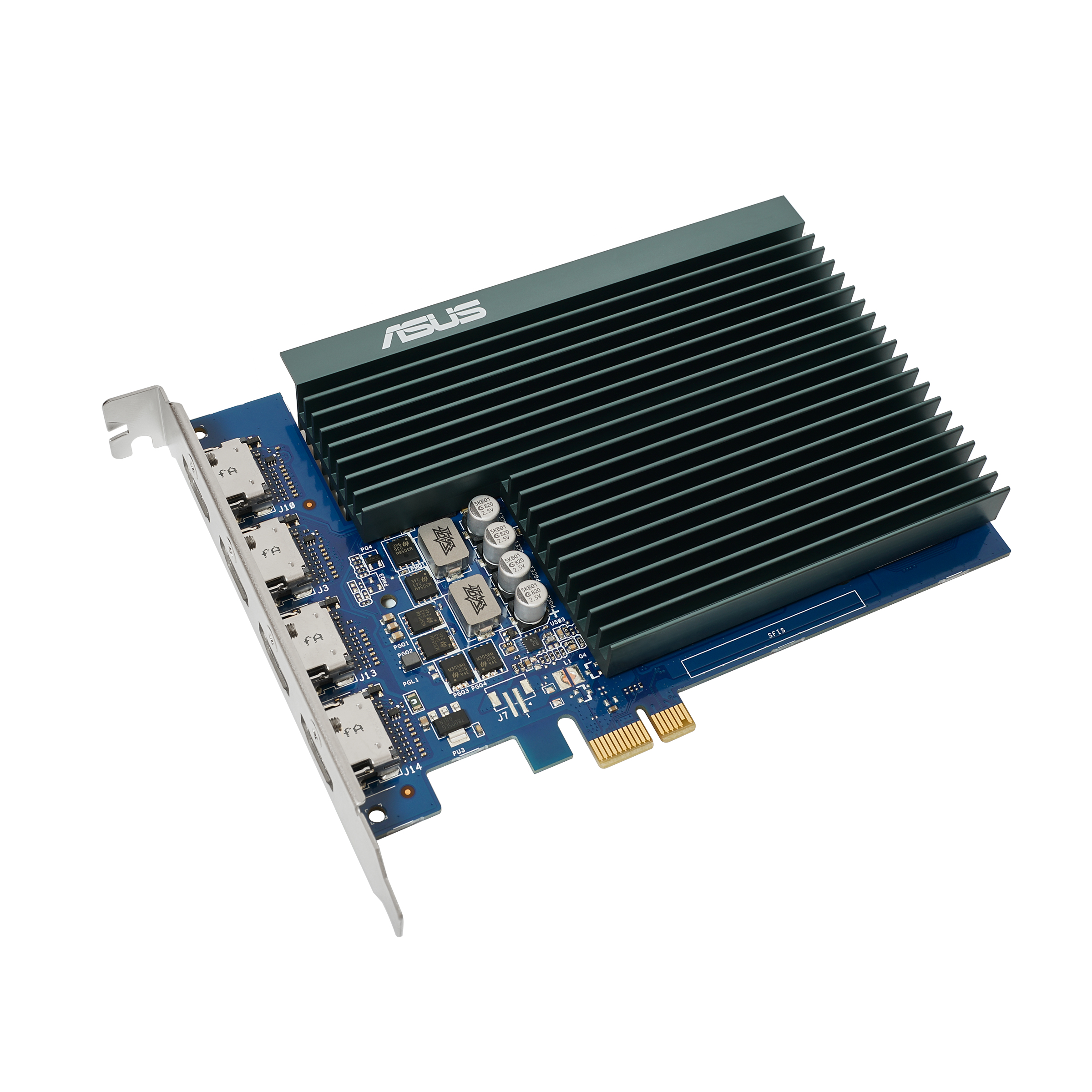 Asus GT730-4H-SL-2GD5 NVIDIA 2 GB GeForce GT 730 GDDR5 HDMI ports quantity 4 PCI Express 2.0 Memory clock speed 5010 MHz Processor frequency 902 MHz - Image 3