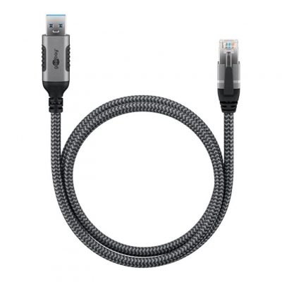 Goobay USB-A 3.0 to RJ45 Ethernet Cable, 1 m 70299