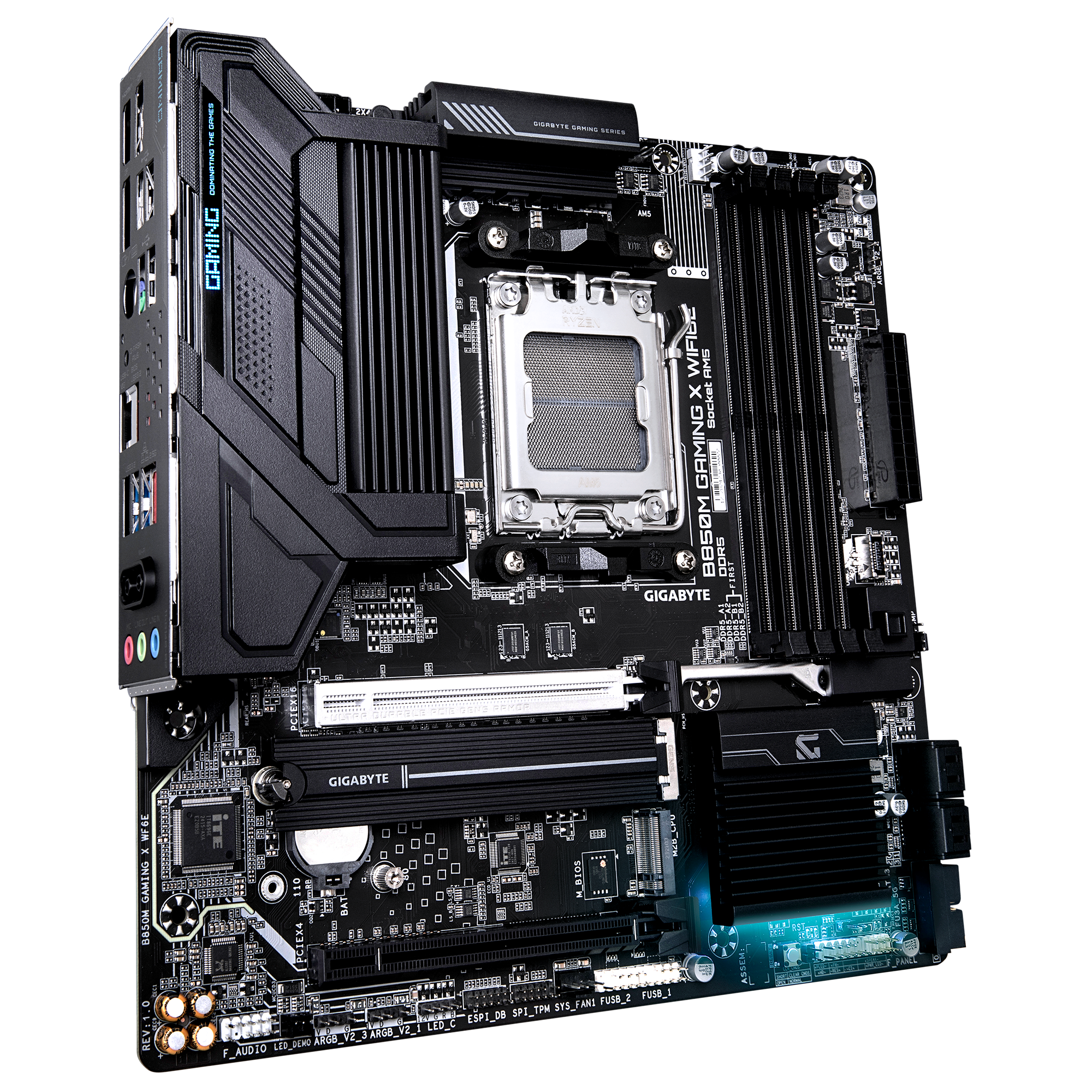 Gigabyte B850M GAMING X WIFI6E Processor family AMD Processor socket AM5 DDR5 SDRAM Supported hard disk drive interfaces M.2, SATA Number of SATA connectors 4 Micro ATX - Image 2