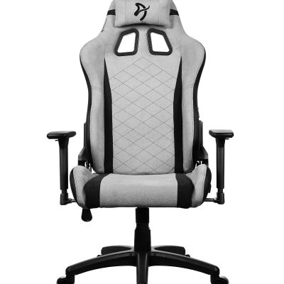 Arozzi Avanti SoftFabric Gaming Chair Soft Fabric Light Grey