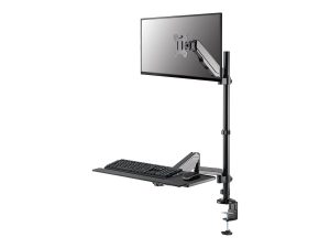 Neomounts Desk Mount DS90-325BL1 Sit-stand workstation desk Adjustable Height, Rotate, Tilt, Swivel 17-32 " Maximum weight (capacity) 9 kg Black