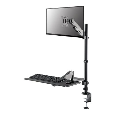 Neomounts Desk Mount DS90-325BL1 Sit-stand workstation desk Adjustable Height, Rotate, Tilt, Swivel 17-32 " Maximum weight (capacity) 9 kg Black