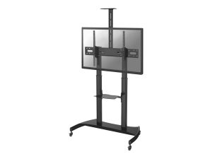 Neomounts Floor stand PLASMA-M1950E TV trolley Adjustable Height, Tilt 60-100 " Maximum weight (capacity) 100 kg Black