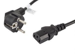 Lanberg CEE 7/7 to IEC 320 C13 Power Cord CA-C13C-11CC-0018-BK