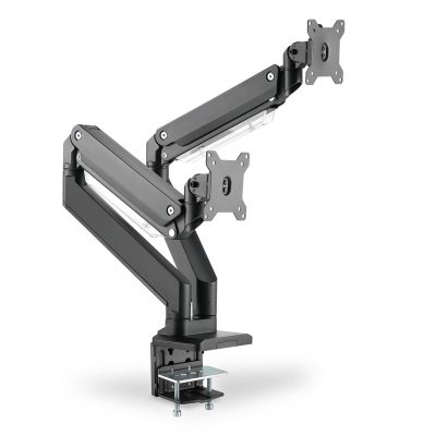 Digitus Desk Mount DA-90427 Adjustable Height, Rotate, Tilt, Swivel 15-35 " Maximum weight (capacity) 2x15 kg Black