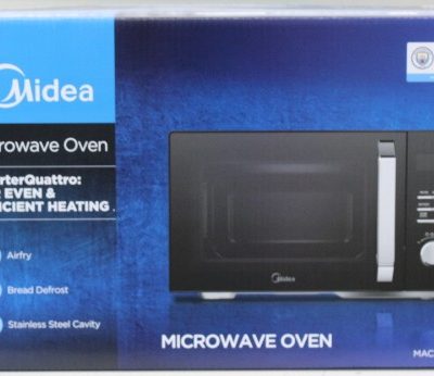 SALE OUT. Midea MAC23XF Microwave oven with Grill, Convection and Airfry, 23 L, Digital control, Black Midea Microwave Oven MAC23XF Free standing 800 W Convection 23 L Grill Black DAMAGED PACKAGING, MISSING INNER PACKAGING, DEMO