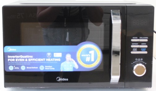 SALE OUT. Midea MAC23XF Microwave oven with Grill, Convection and Airfry, 23 L, Digital control, Black Midea Microwave Oven MAC23XF Free standing 800 W Convection 23 L Grill Black DAMAGED PACKAGING, MISSING INNER PACKAGING, DEMO - Image 6