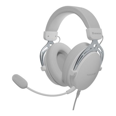 Genesis Gaming Headset Toron 531 White Wired Over-Ear Microphone