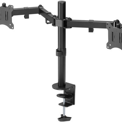Goobay Dual Monitor Mount Flex Swivel, Tilt, Rotation 17-32 " Maximum weight (capacity) 8 kg Black