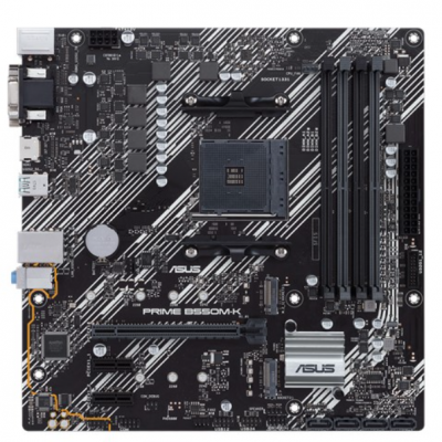Asus PRIME B550M-K Processor family AMD Processor socket AM4 DDR4 Memory slots 4 Chipset AMD B Micro ATX