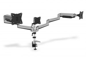 Digitus Desk Mount Triple Monitor Gas Spring Mount DA-90363 Adjustable Height, Tilt, Swivel 15-27 " Maximum weight (capacity) 3x6 kg Silver
