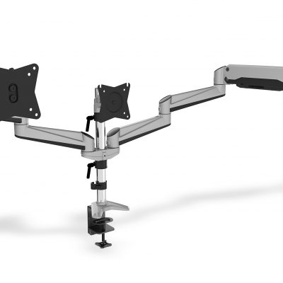 Digitus Desk Mount Triple Monitor Gas Spring Mount DA-90363 Adjustable Height, Tilt, Swivel 15-27 " Maximum weight (capacity) 3x6 kg Silver