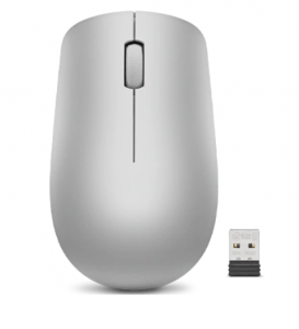 Lenovo Wireless Mouse 530 Optical Mouse 2.4 GHz Wireless via Nano USB Platinum Grey 1 year(s)