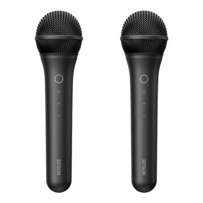 Epson Wireless Karaoke Microphone Pair ELPKM01
