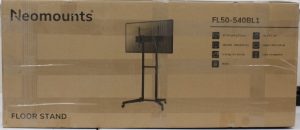 SALE OUT. Neomounts FL50-540BL1 TV trolley - 37-70" - max 50 kg - manual h 128,5-145 cm - VESA 100x100-600x400 - black Neomounts Floor stand FL50-540BL1 TV trolley Adjustable Height, Tilt 37-70 " Maximum weight (capacity) 50 kg UNPACKED