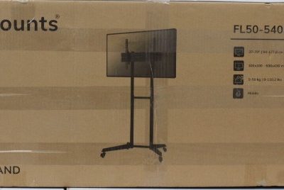 SALE OUT. Neomounts FL50-540BL1 TV trolley - 37-70" - max 50 kg - manual h 128,5-145 cm - VESA 100x100-600x400 - black Neomounts Floor stand FL50-540BL1 TV trolley Adjustable Height, Tilt 37-70 " Maximum weight (capacity) 50 kg UNPACKED