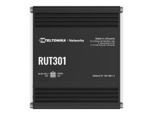 Teltonika Ethernet Router RUT301 No Wi-Fi 10/100 Mbit/s Ethernet LAN (RJ-45) ports 5 Mesh Support No MU-MiMO No No mobile broadband