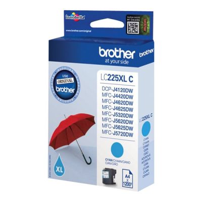 Brother LC-225XLC Ink Cartridge Cyan