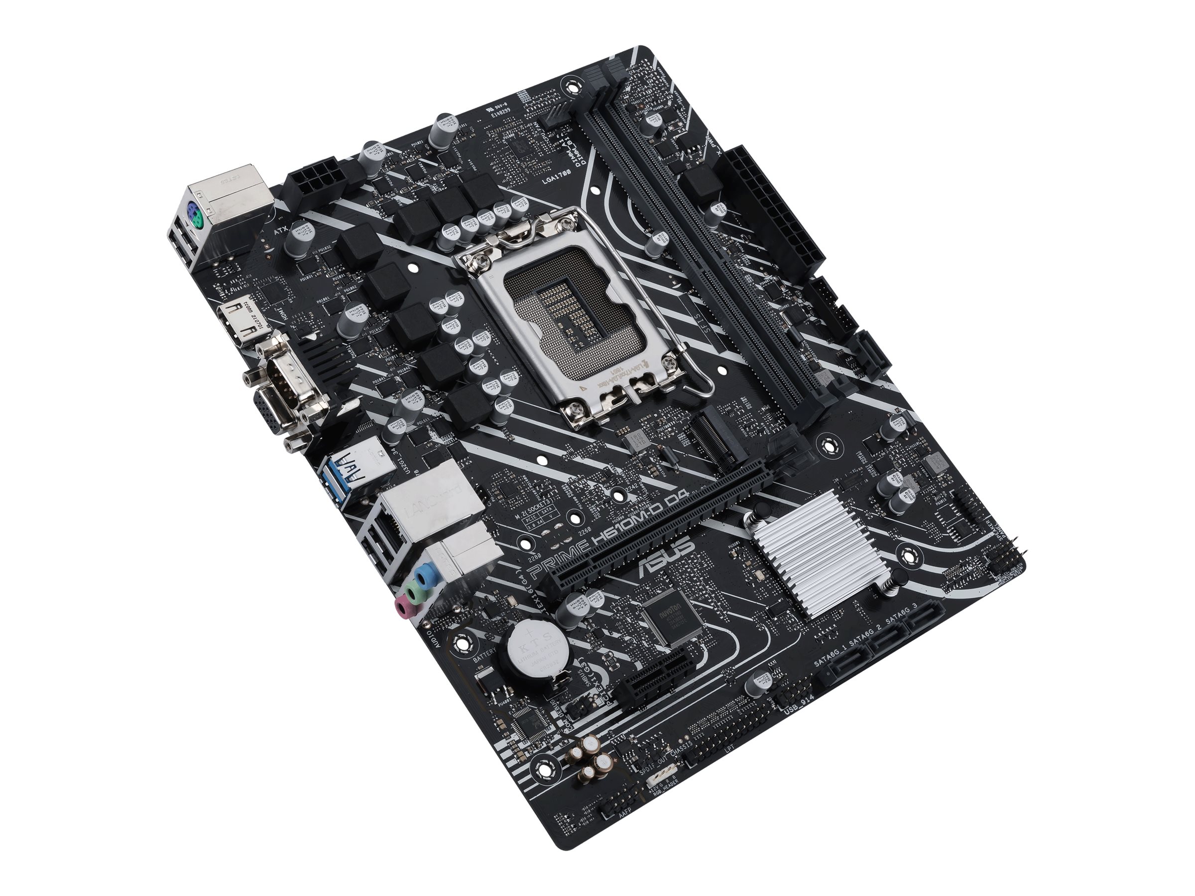 Asus PRIME H610M-D D4 Processor family Intel Processor socket LGA1700 DDR4 DIMM Memory slots 2 Supported hard disk drive interfaces SATA, M.2 Number of SATA connectors 4 Chipset Intel H610 mATX - Image 6