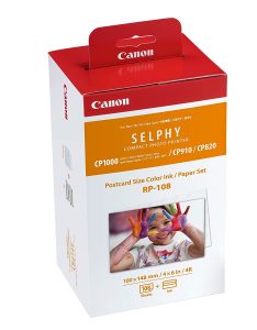 Canon Color Ink/Paper Set for SELPHY CP1300 Printer RP-108