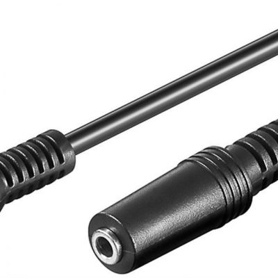Goobay Headphone and audio AUX extension cable; 3-pin 3.5 mm 50090 5 m