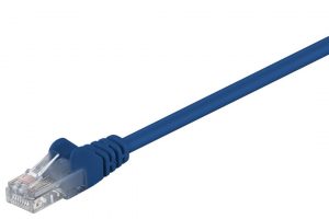 Goobay CAT 5e patch cable, U/UTP 68345 Blue RJ45 male (8P8C) RJ45 male (8P8C)