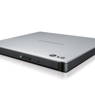 H.L Data Storage Ultra Slim Portable DVD-Writer GP57ES40 Interface USB 2.0 DVD±R/RW CD read speed 24 x CD write speed 24 x Silver Desktop/Notebook