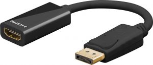 Goobay DisplayPort/HDMI Adapter Cable 67881 DisplayPort Male HDMI Female 0.1 m