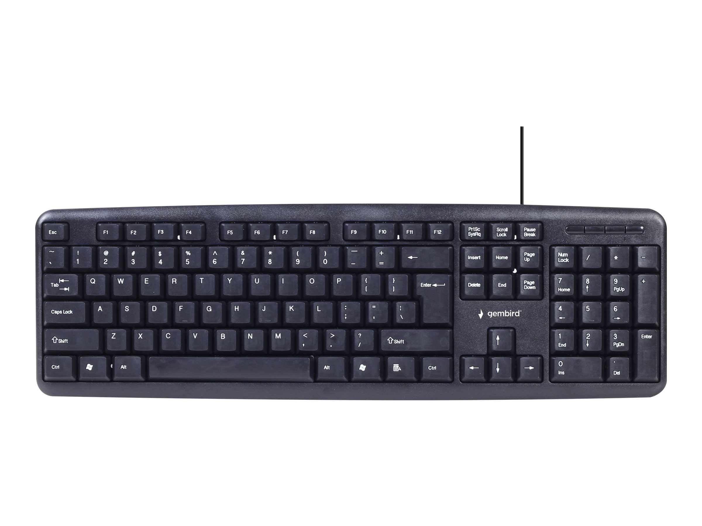 Gembird 4-in-1 Multimedia office set KBS-UO4-01 Keyboard, Mouse, Pad and Headset Set Wired Mouse included US Black - Image 2