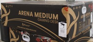 SALE OUT. Arozzi Gaming Desk Arena Medium Black DAMAGED PACKAGING, SCRATCHED PARTS AND TABLE TOP 24 month(s)