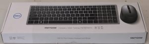 SALE OUT. Dell Keyboard and Mouse KM7120W Wireless 2.4 GHz, Bluetooth 5.0 Batteries included Bluetooth Wireless connection US Titan Gray REFURBISHED