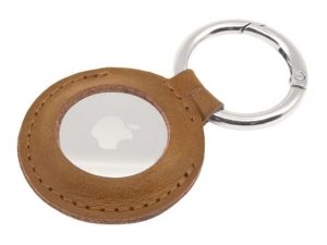 Fixed Case for AirTag Genuine cowhide Brown