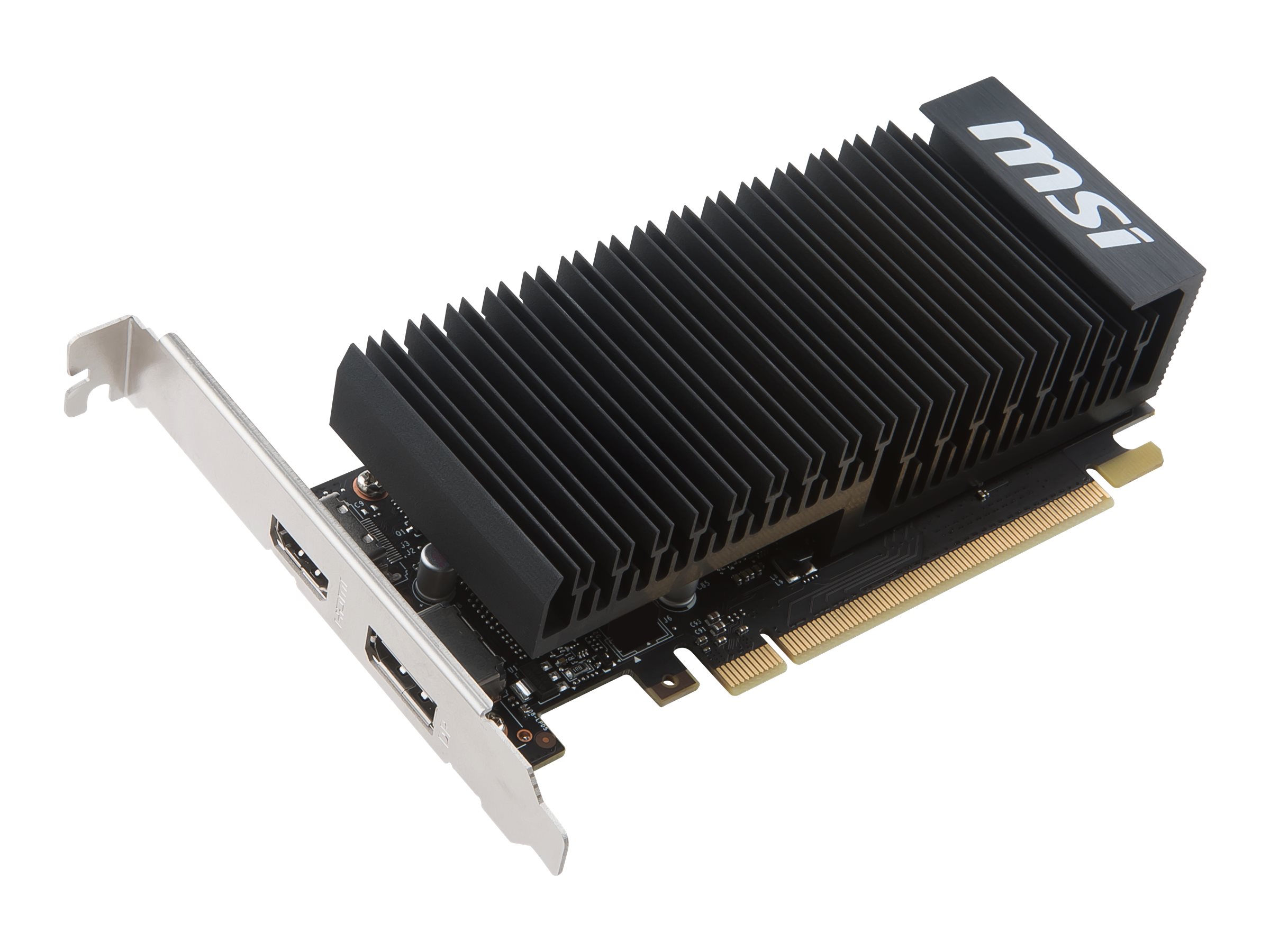 MSI GeForce GT 1030 2GHD4 LP OC NVIDIA 2 GB GeForce GT 1030 DDR4 HDMI ports quantity 1 PCI Express 3.0 x16 (uses x4) Memory clock speed 2100 MHz - Image 3
