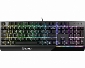 MSI Vigor GK30 Gaming Keyboard Wired RGB LED light US Black