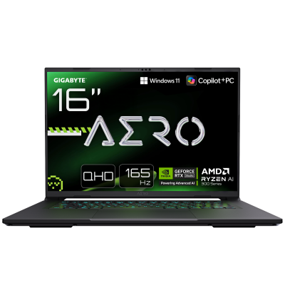 Gigabyte AERO X16 Gaming 1VH Space Gray 16 " IPS WQXGA IPS pixels 165 Hz Anti-glare AMD Ryzen Al 7 350 16 GB SO-DIMM DDR5 Solid-state drive capacity 1000 GB NVIDIA GeForce RTX 5060 GDDR7 8 GB Windows 11 Home 802.11ax Bluetooth version 5.2 Keyboard language US international Keyboard backlit Warranty 24 month(s) Battery warranty 12 month(s)
