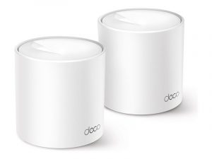 TP-LINK AX1500 Whole Home Mesh Wi-Fi 6 System Deco X10 (2-pack) 802.11ax 10/100/1000 Mbit/s Ethernet LAN (RJ-45) ports 1 Mesh Support Yes MU-MiMO Yes No mobile broadband Antenna type Internal