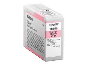 Epson T85060N ink, Light magenta Epson Epson C13T85060N Epson T8506 - vivid light magenta - original - ink cartridge Ink cartridge Vivid light magenta