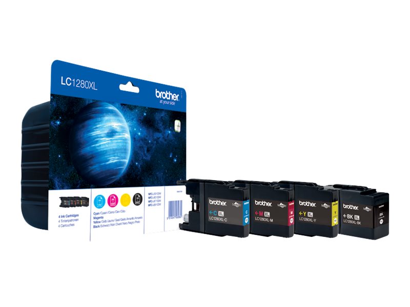 Brother Multipack LC1280XL Ink Cartridge Magenta, Cyan, Yellow, Black - Image 2