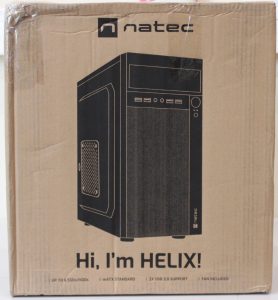 SALE OUT. Natec PC Case Helix Matx Black Mini Tower DAMAGED PACKAGING