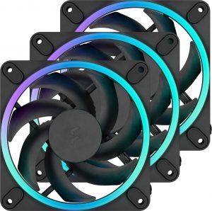 Fractal Design Computer Fan, 3-pack Momentum 12 RGB