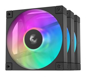 Deepcool Performance 120mm Fan, 3-Pack R-FD12-BKAPN3-G ARGB-3 IN 1