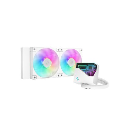 Deepcool Liquid CPU cooler LT240 WH ARGB Intel, AMD