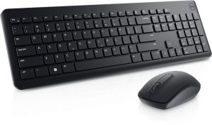 Dell Keyboard and Mouse KM3322W Keyboard and Mouse Set Wireless Batteries included Wireless connection US Black