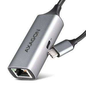 AXAGON ADE-TXPD USB-C Gigabit Ethernet Adapter with PD 100W