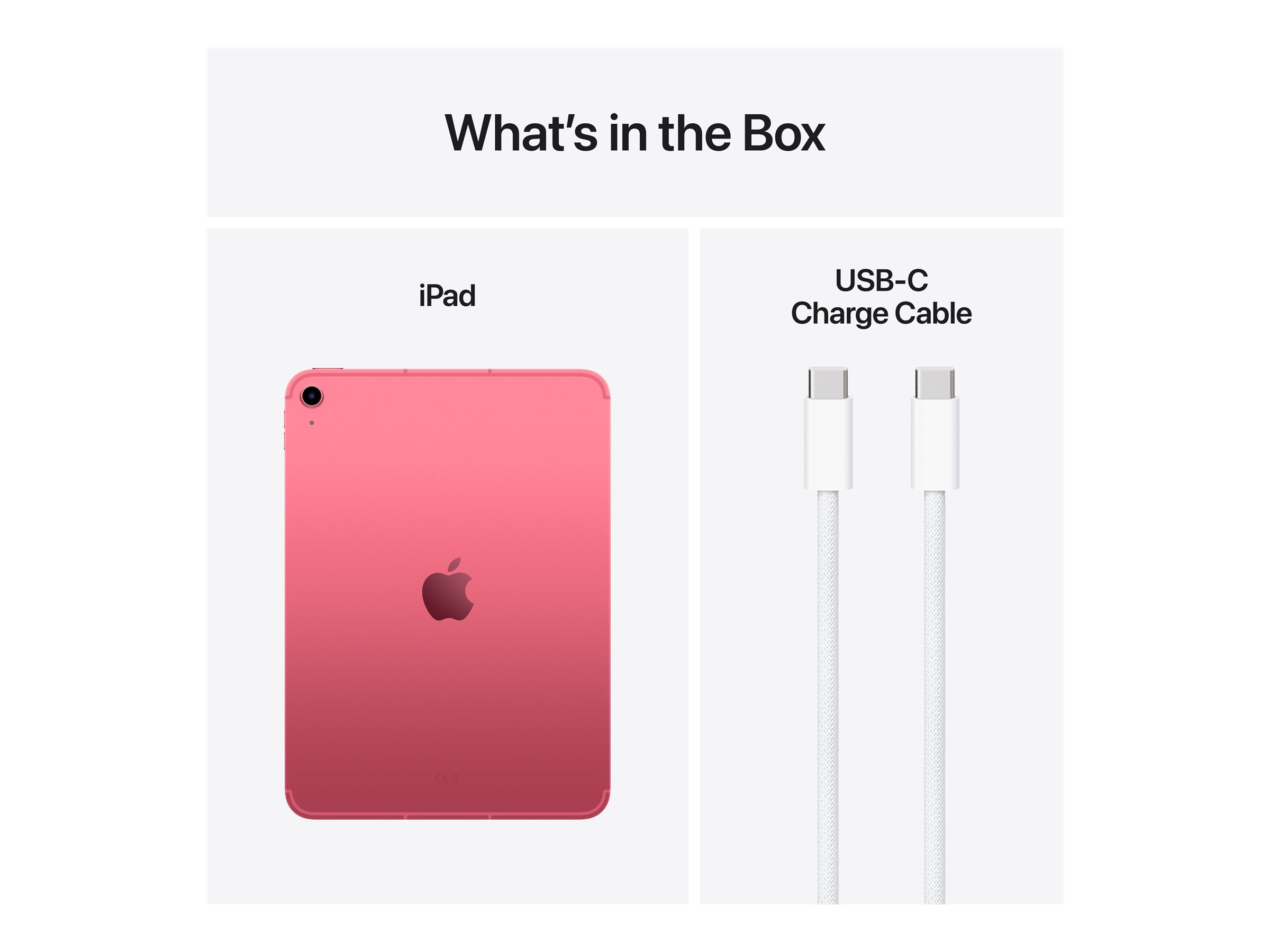Apple iPad Wi-Fi + Cellular 11 " Pink IPS, Liquid Retina 2360 x 1640 pixels Apple A16 256 GB 3G 4G 5G Wi-Fi Front camera 12 MP Rear camera Bluetooth 5.3 iPadOS USB-C charging cable - Image 4
