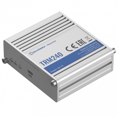 Teltonika LTE Modem TRM240 No Wi-Fi Mesh Support No MU-MiMO No 2G/3G Antenna type 1xSMA for LTE 1 x microUSB