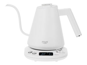 Adler Kettle AD 1349w Electric 1100 W 1 L Stainless Steel 360° rotational base White