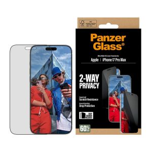 PanzerGlass Screen protector Apple iPhone 17 Pro Max Glass Transparent Ultra-Wide Fit w. EasyAligner