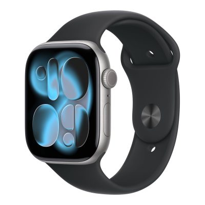 Apple Watch Series 11 GPS + Cellular 46mm Space Grey Aluminium Case with Black Sport Band - M/L Apple