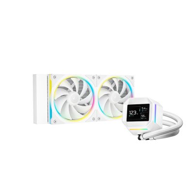Deepcool Liquid CPU Cooler LM240 WH White Intel, AMD